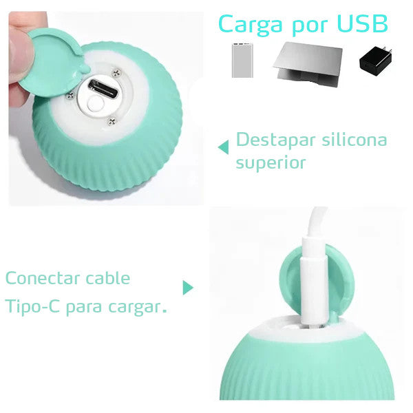 Pelota interactiva para gatos