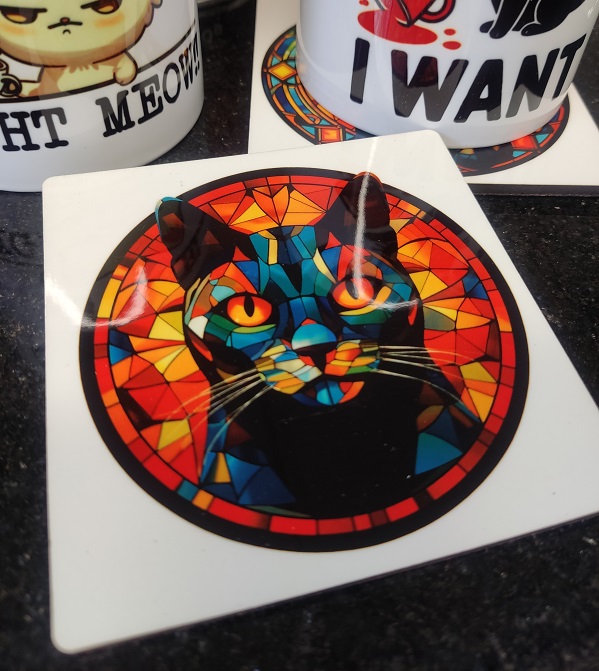 Pack 4 Gatos Vitral - Image 8