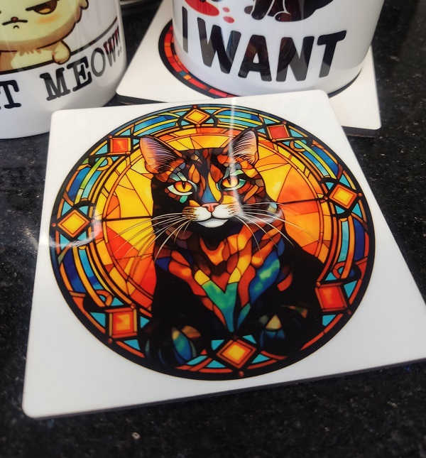 Pack 4 Gatos Vitral - Image 6