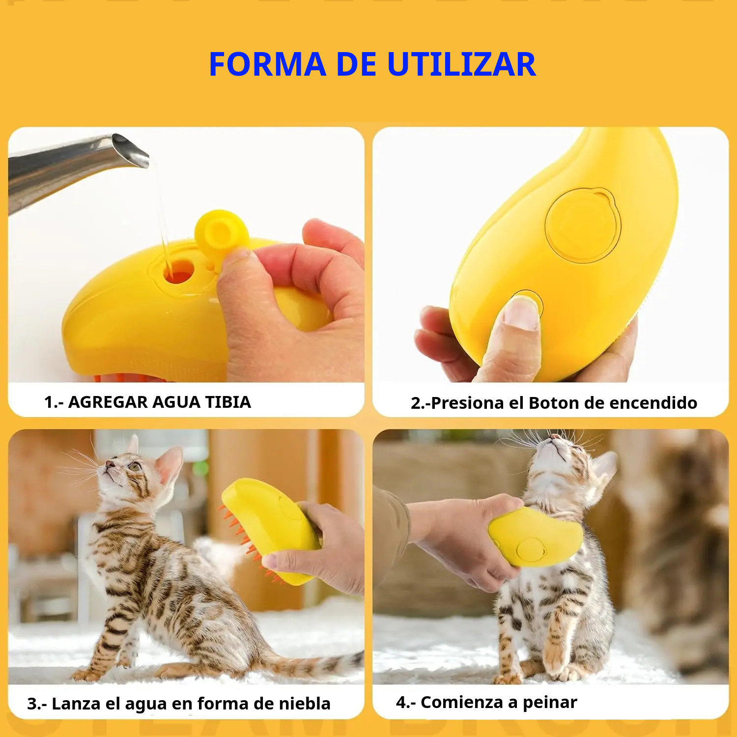 Cepillo de Vapor para Gatos - Image 5